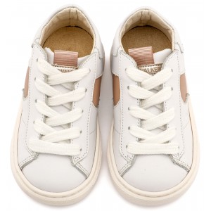 EXC8001 Λευκό Μπεζ Δίχρωμο Sneaker Δετό 