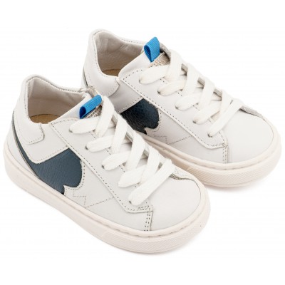 EXC8001 Λευκό Μπλε Δίχρωμο Sneaker Δετό 