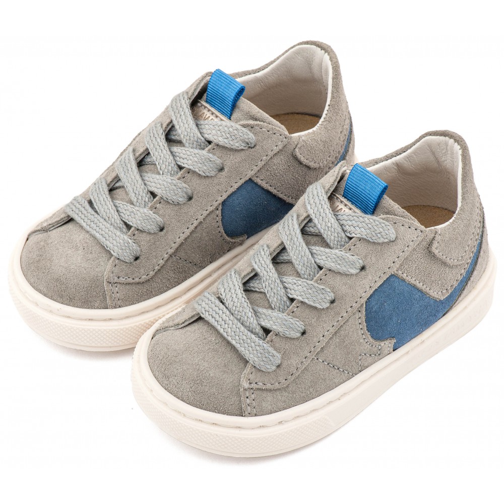 EXC8002 Γκρι Μπλε Ρουά Δίχρωμο Sneaker Δετό 