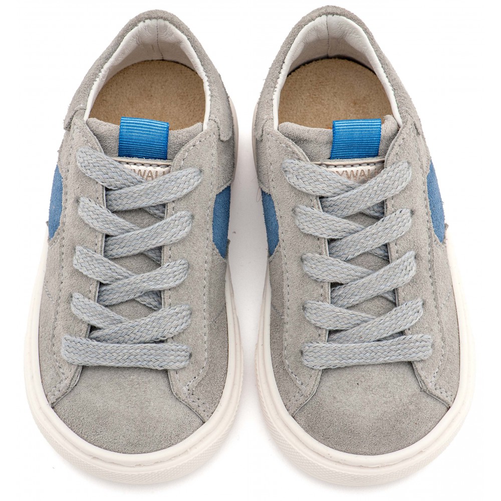 EXC8002 Γκρι Μπλε Ρουά Δίχρωμο Sneaker Δετό 