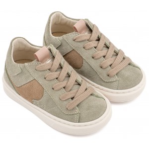 EXC8002 Μέντα Μπεζ Δίχρωμο Sneaker Δετό 