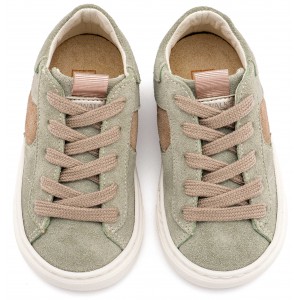 EXC8002 Μέντα Μπεζ Δίχρωμο Sneaker Δετό 