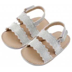 MI1659 Ασημί Πέδιλο με Κουλεδάκι  