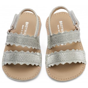 MI1659 Ασημί Πέδιλο με Κουλεδάκι  