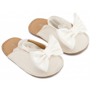 MI1661 Λευκό Γαλλικό Σαμπό με Σατέν Φιόγκο  