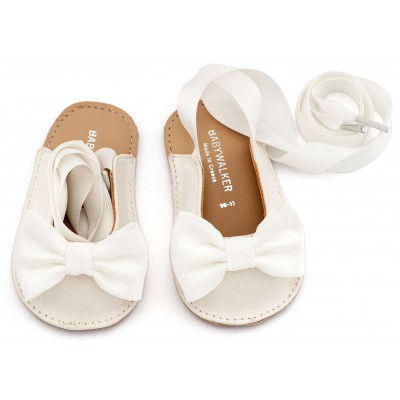 MI1661 Λευκό Γαλλικό Σαμπό με Σατέν Φιόγκο  