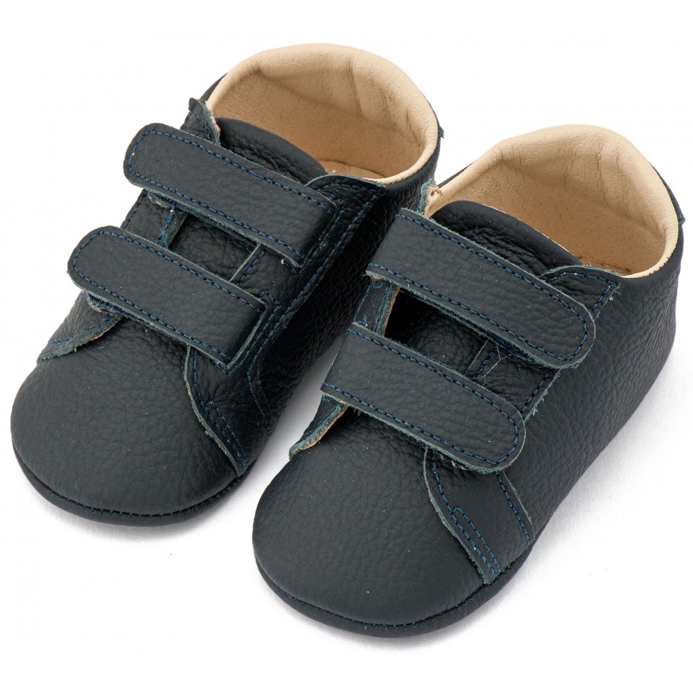 MI1136 Μπλε Δερμάτινο Σνικερ με Χρατς 