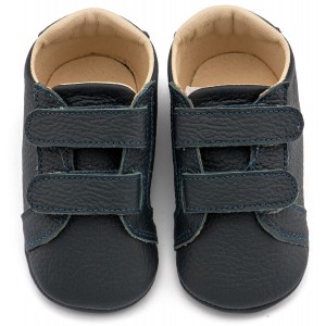 MI1136 Μπλε Δερμάτινο Σνικερ με Χρατς 