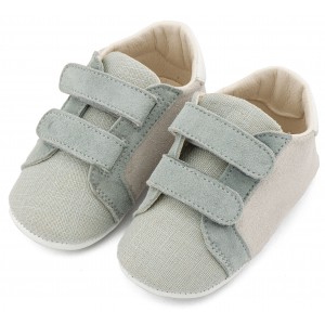 MI1138 Λευκό Μίνεραλ Δερμάτινο Σνικερ με Χρατς 