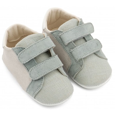 MI1138 Λευκό Μίνεραλ Δερμάτινο Σνικερ με Χρατς 