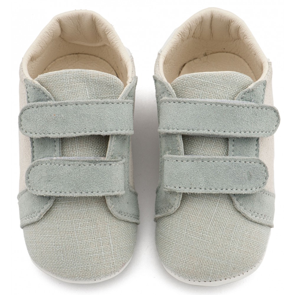 MI1138 Λευκό Μίνεραλ Δερμάτινο Σνικερ με Χρατς 