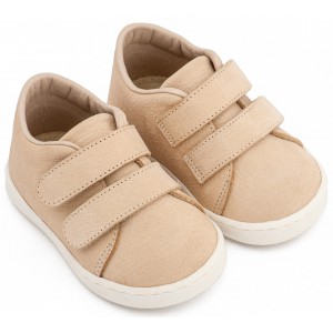 PRI2090 Μπεζ Sneakers Διπλή Μπαρέτα Χρατς 