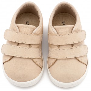 PRI2090 Μπεζ Sneakers Διπλή Μπαρέτα Χρατς 