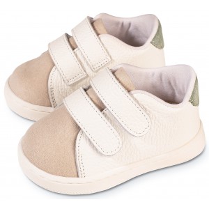 PRI2113 Λευκό Μπεζ Μέντα Sneakers 