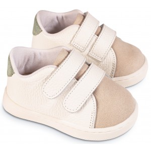 PRI2113 Λευκό Μπεζ Μέντα Sneakers 