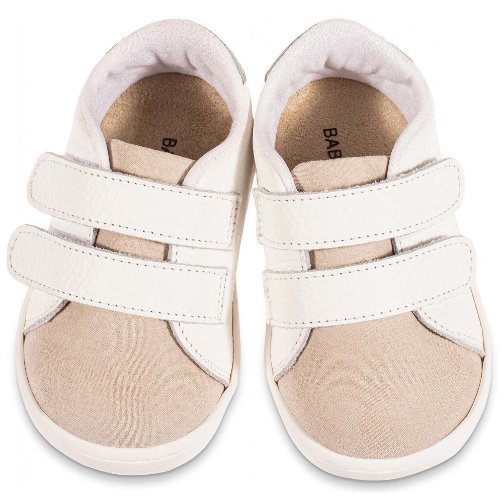 PRI2113 Λευκό Μπεζ Μέντα Sneakers 