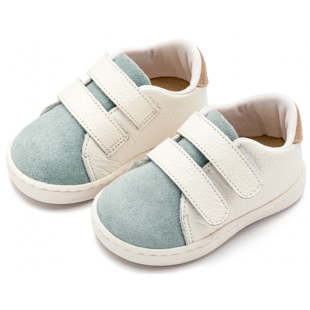 PRI2113 Λευκό Μίνεραλ Μπεζ Sneakers 