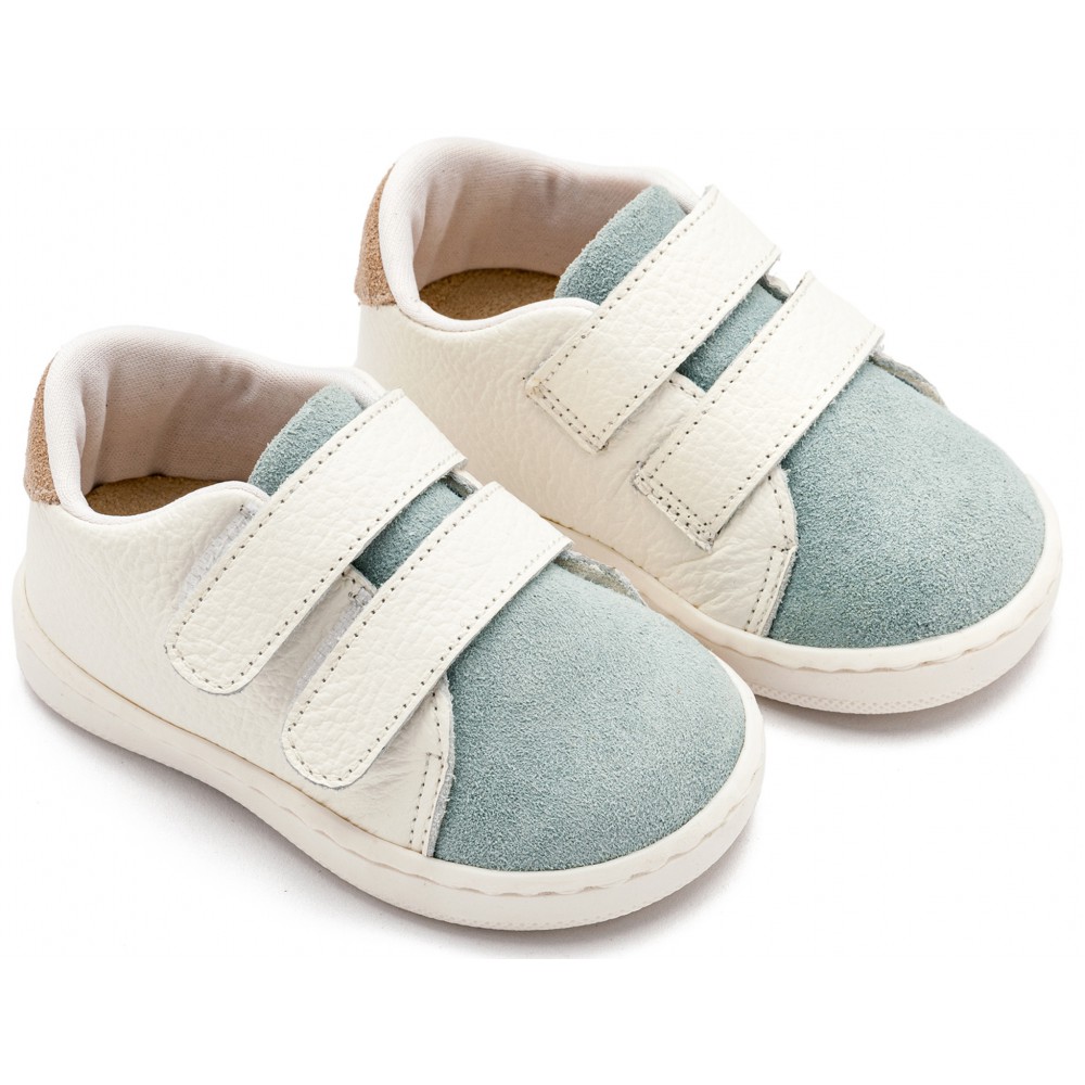 PRI2113 Λευκό Μίνεραλ Μπεζ Sneakers 