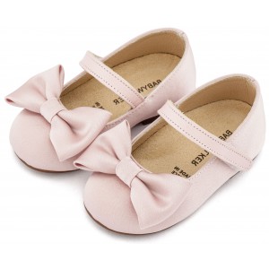 BW4870 Ροζ Γοβάκι Μονή Μπαρέτα με Σατέν Φιόγκο  