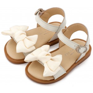 BW4892 Εκρού Πέδιλο με Διακοσμητικό Οργάντζας 