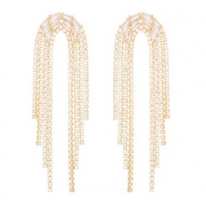 Σκουλαρίκια Πολυσειρά από Κρύσταλλα