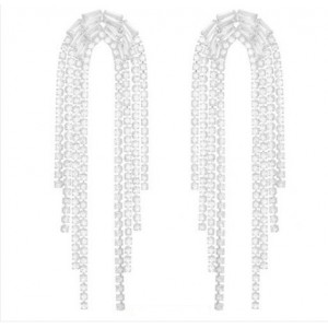 Σκουλαρίκια Πολυσειρά από Κρύσταλλα