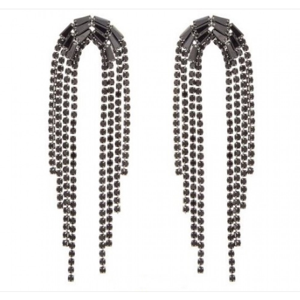 Σκουλαρίκια Πολυσειρά από Κρύσταλλα