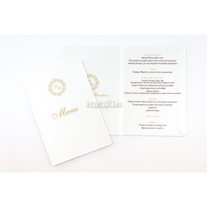 ΜΕΝΟΥ ΜΕ ΣΚΛΗΡΟ ΚΑΠΑΚΙ ELEGANT WEDDING