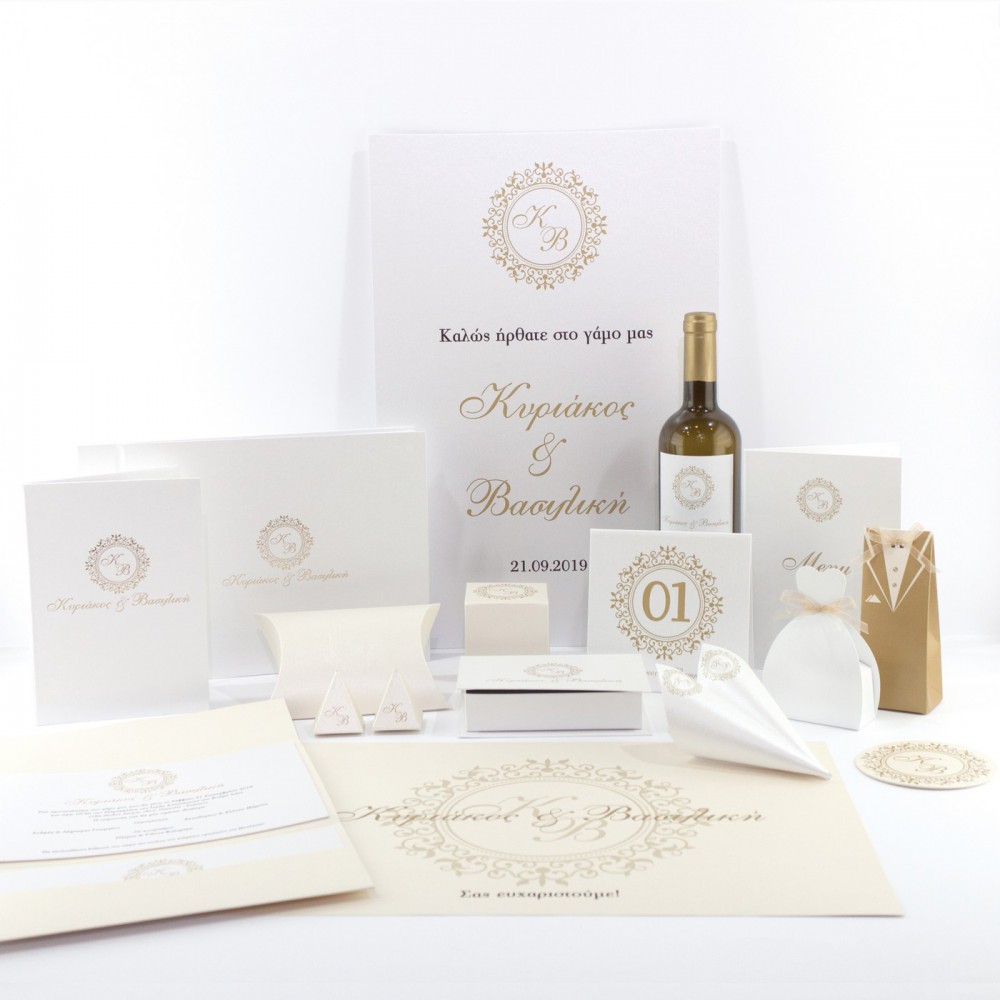 ΜΠΟΜΠΟΝΙΕΡΑ GIFT BOX ΚΤ-28 ELEGANT WEDDING