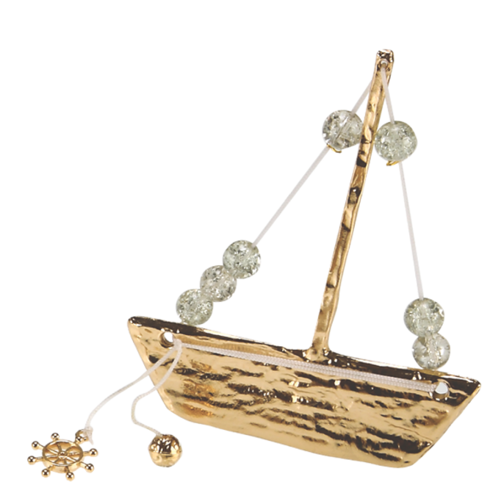 Μπομπονιέρα Μεταλλικό Σφυρήλατο Καραβάκι 