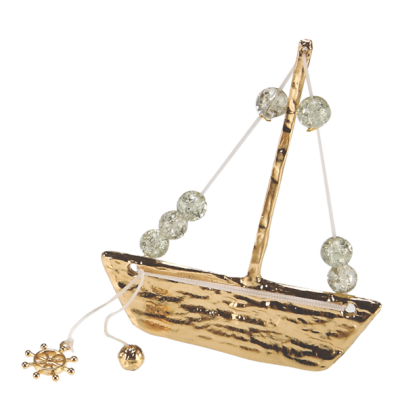 Μπομπονιέρα Μεταλλικό Σφυρήλατο Καραβάκι 