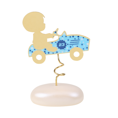 Μπομπονιέρα Αγόρι με Αυτοκίνητο σε Βότσαλο