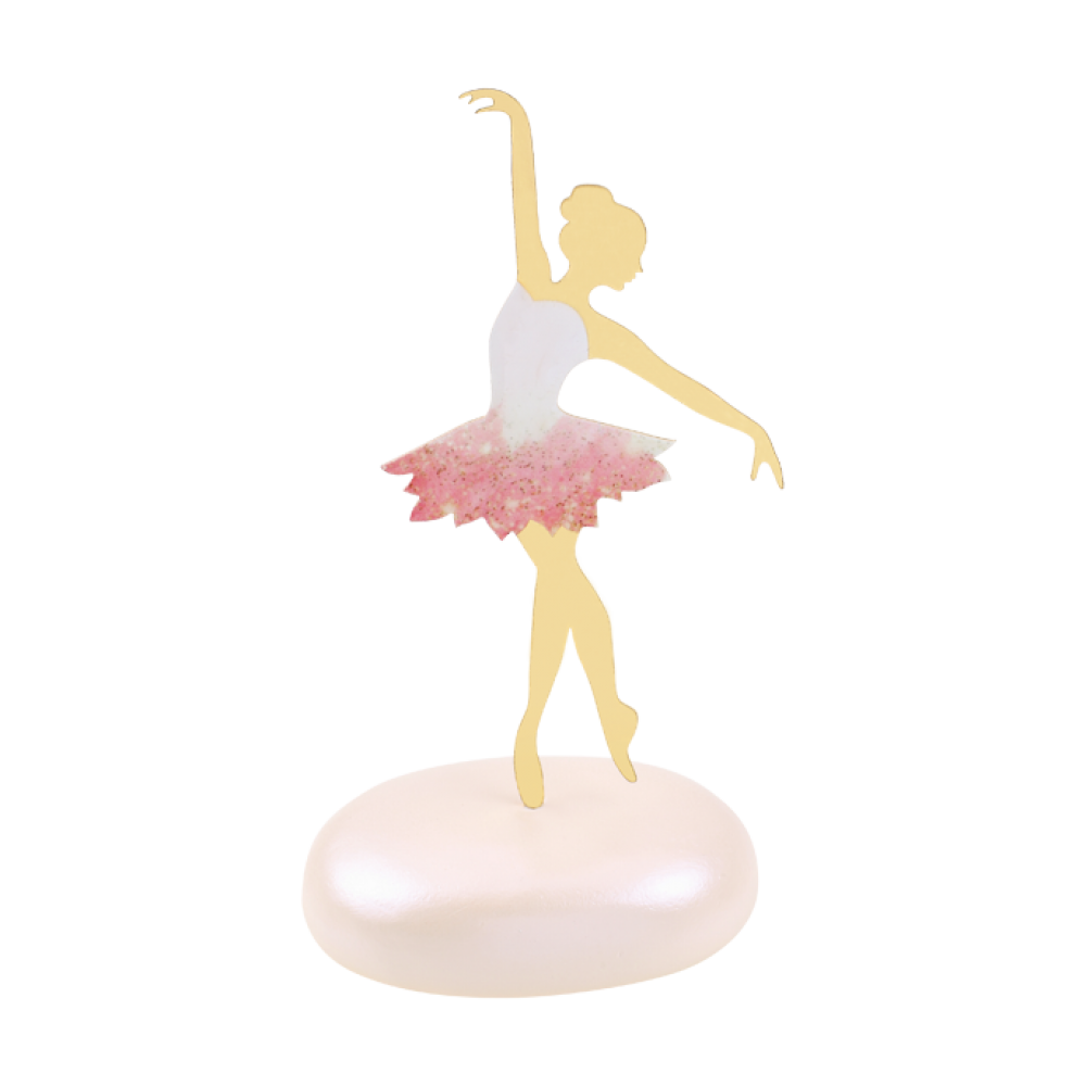 Μπομπονιέρα Μπαλαρίνα σε Κεραμικό Βότσαλο