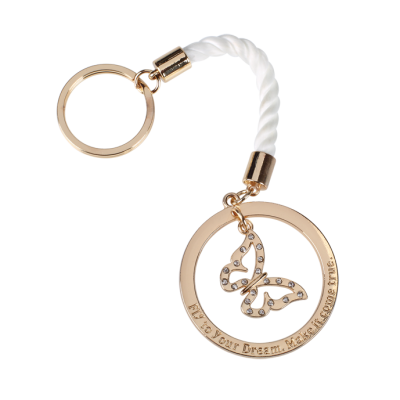 Μπομπονιέρα Μπρελόκ Πεταλούδα Χρυσό