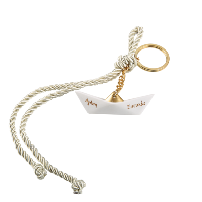 Μπομπονιέρα Κεραμικό Καραβάκι Ευχών