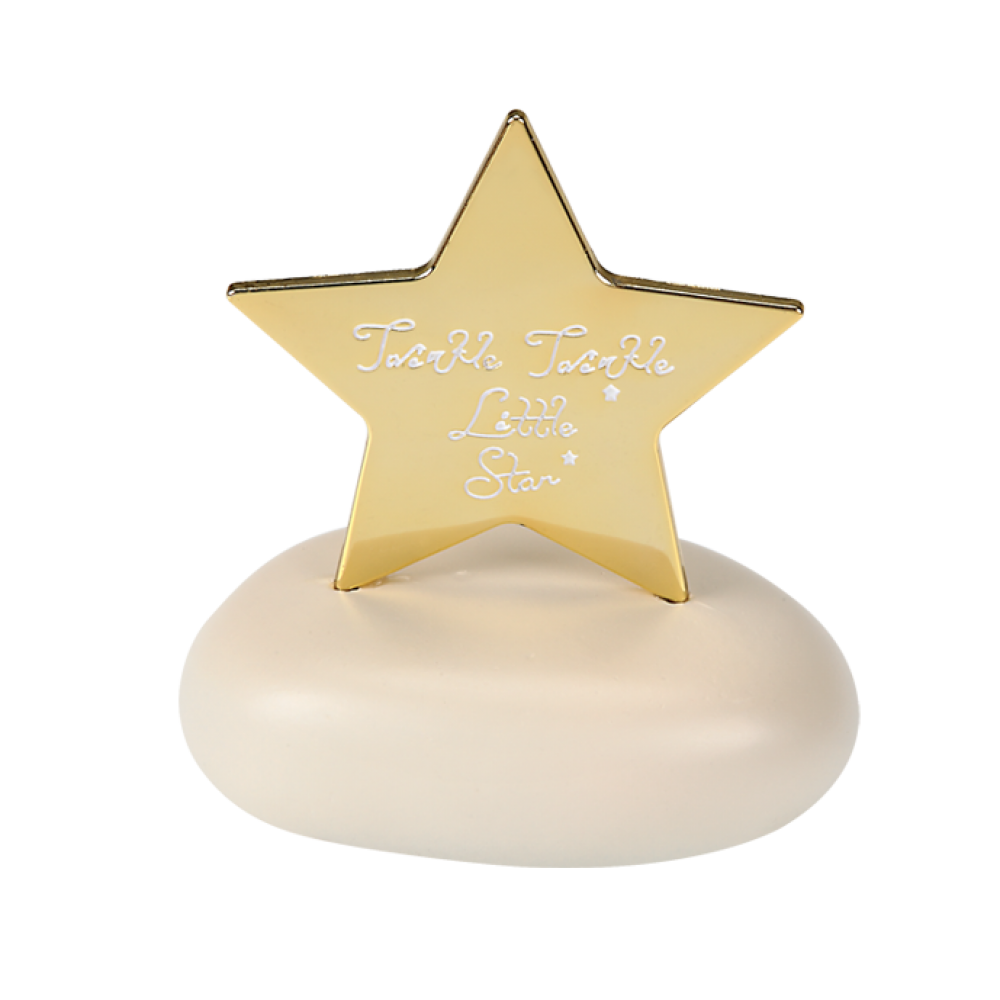 Μπομπονιέρα Αστέρι με Ευχή σε Βότσαλο