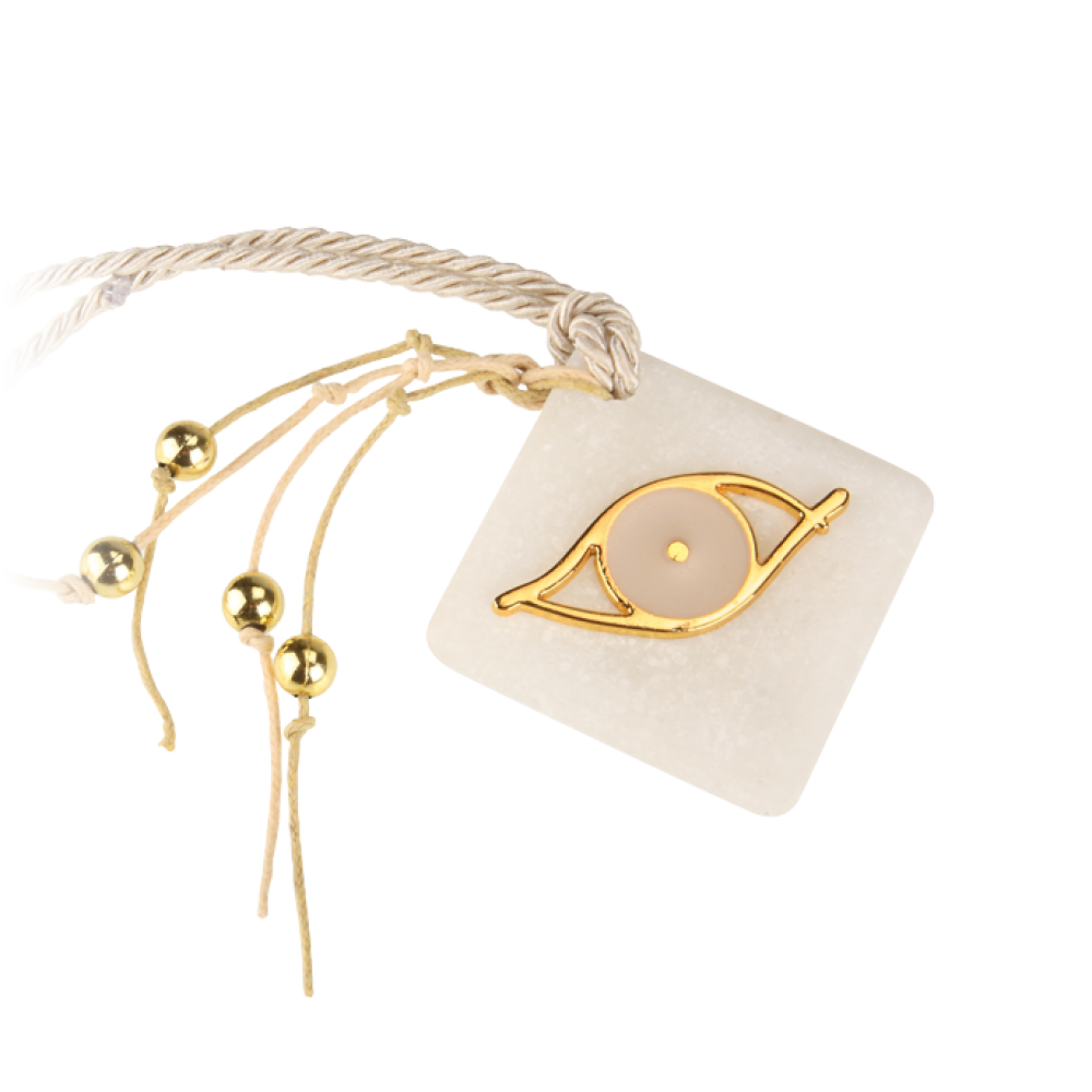 Μπομπονιέρα Μάτι Μπεζ σε Πέτρα