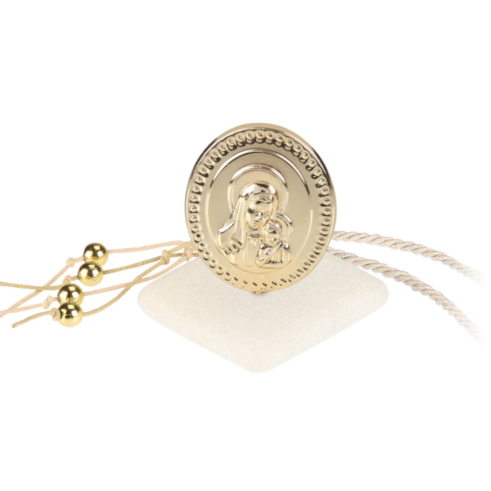 Μπομπονιέρα Παναγία Οβάλ σε Πέτρα