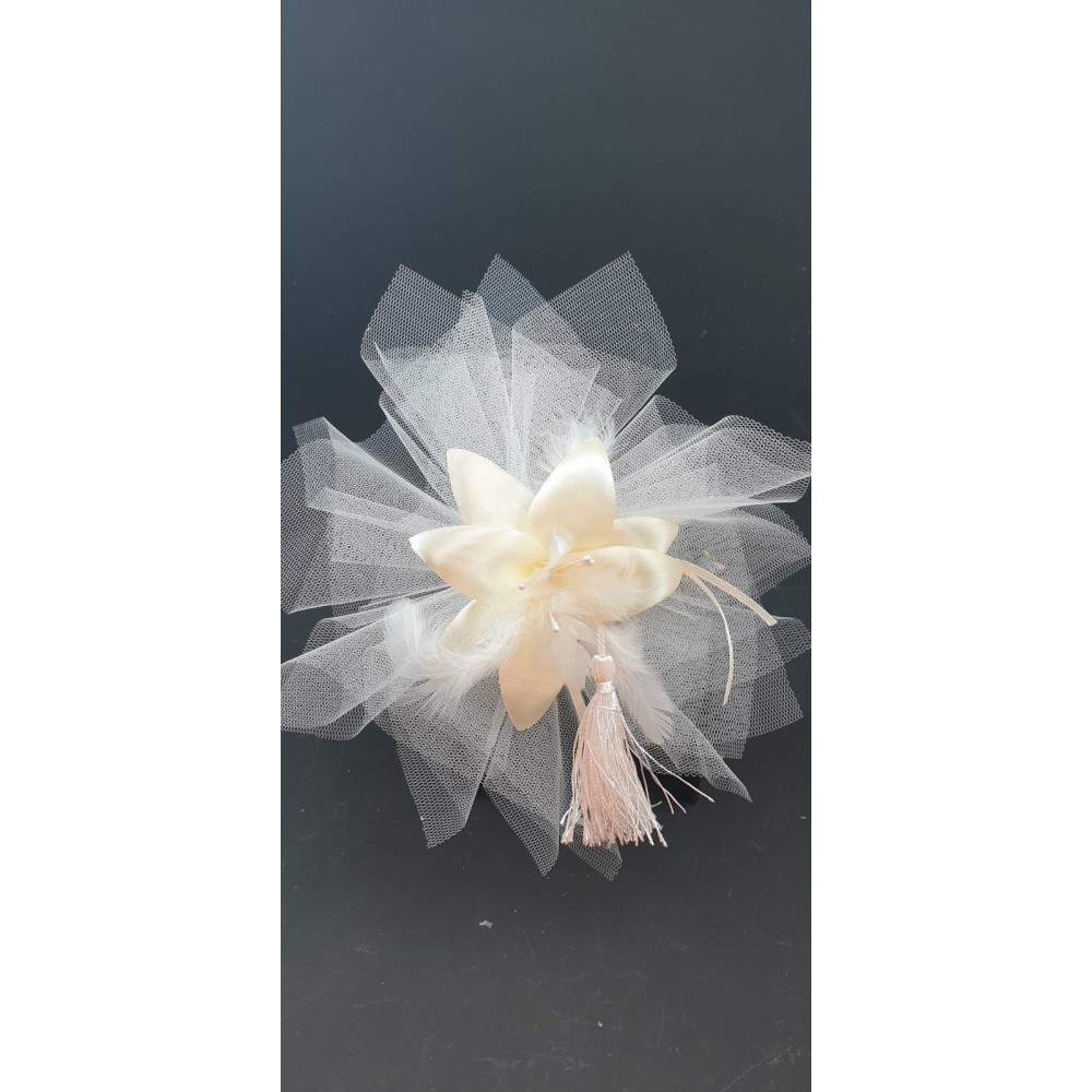 Μπομπονιέρα Ιδιαίτερη Lilium Feather Ivory
