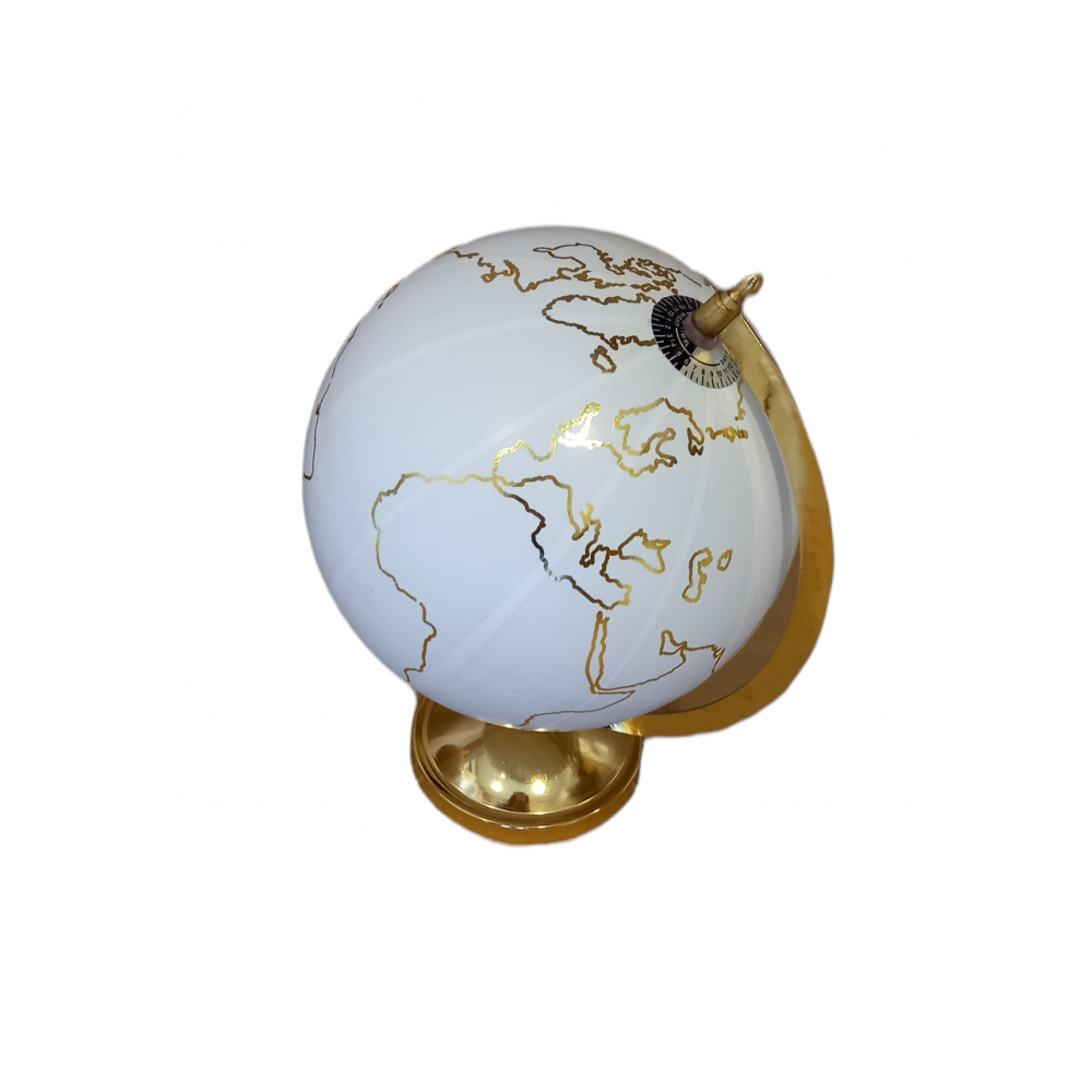 Ευχολόγιο Υδρόγειος Σφαίρα με Χάρτη Χρυσό