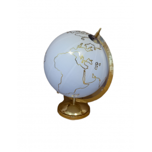 Ευχολόγιο Υδρόγειος Σφαίρα με Χάρτη Χρυσό