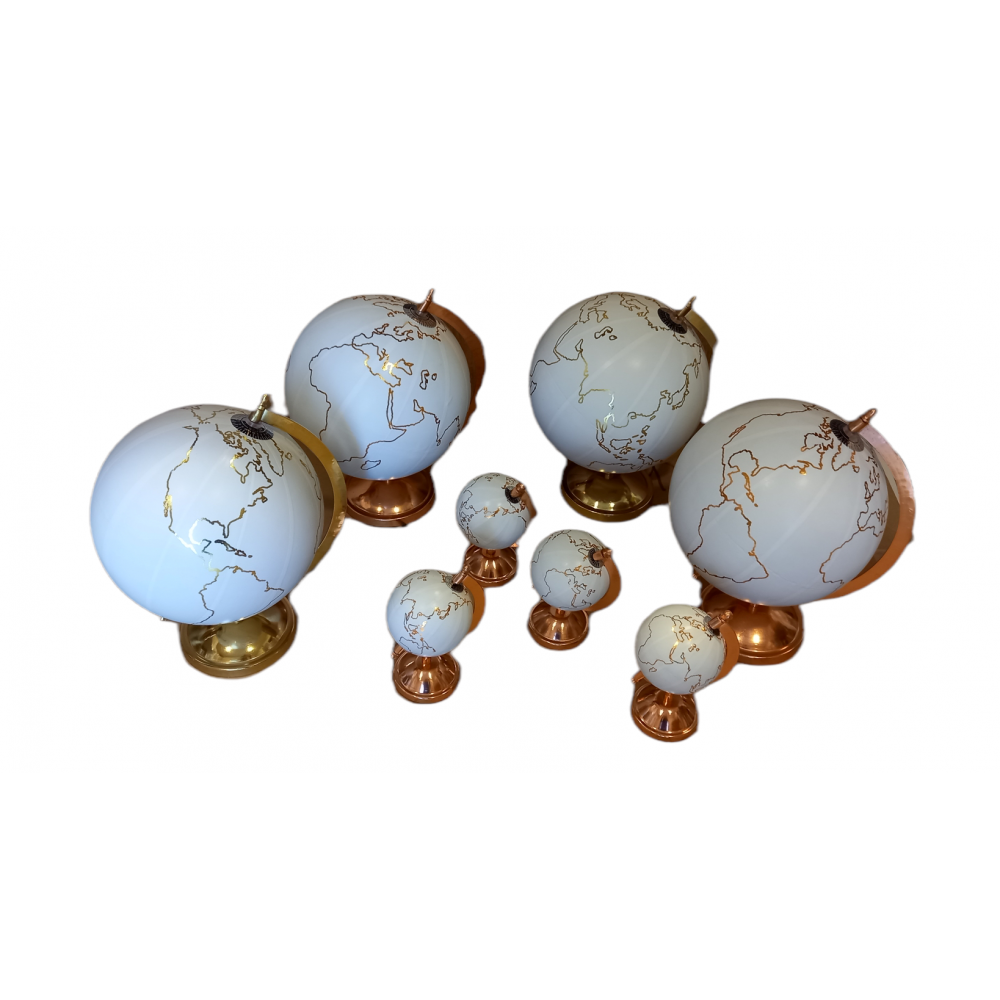 Ευχολόγιο Υδρόγειος Σφαίρα με Χάρτη Χρυσό