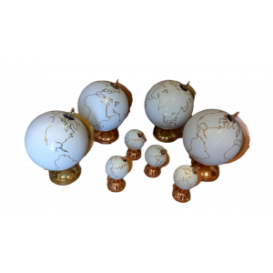 Ευχολόγιο Υδρόγειος Σφαίρα με Χάρτη Χρυσό