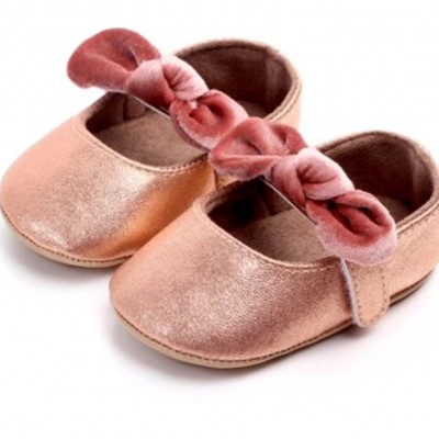 Παπούτσια αγκαλιάς μπρονζέ βελούδινα