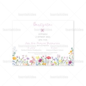 Προσκλητήριο Βάπτισης 1888 Νο116Κ