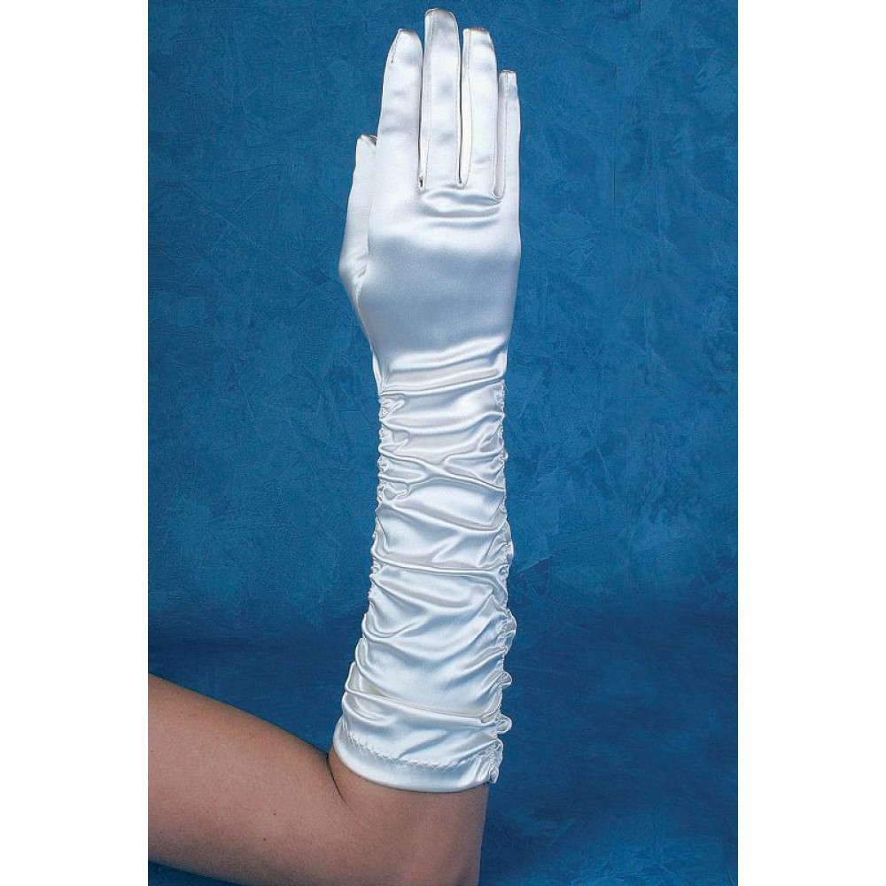 ΓΑΝΤΙΑ ΝΥΦΙΚΑ ΙΤΑΛΙΑΣ ΕΚΡΟΥ ΣΑΤΕΝ GUANTO ARTIGIANALE 33 ΕΚΑΤΟΣΤΑ 