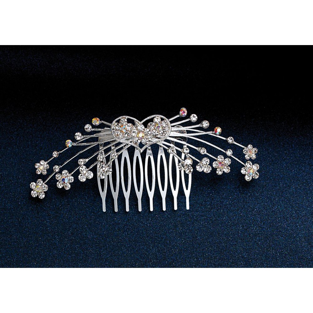 ΚΟΥΑΦ  ΧΤΕΝΑΚΙ ΚΑΡΔΟΥΛΑ ΜΕ STRASS  11x5cm 