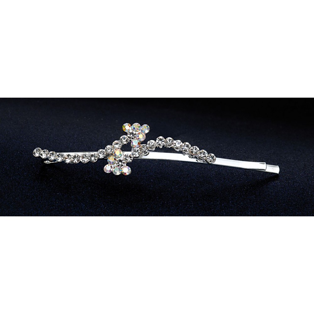 ΚΟΥΑΦ  ΤΣΙΜΠΙΔΑΚΙ ΜΕ ΚΑΜΠΥΛΗ ΚΑΙ STRASS   8.5cm 