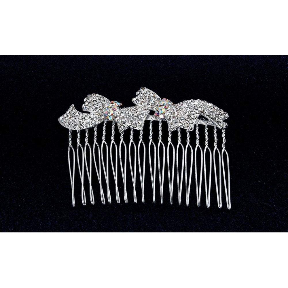 ΚΟΥΑΦ  ΧΤΕΝΑΚΙ ΜΕ ΔΥΟ ΦΙΟΓΚΟΥΣ ΚΑΙ STRASS  7x5cm 