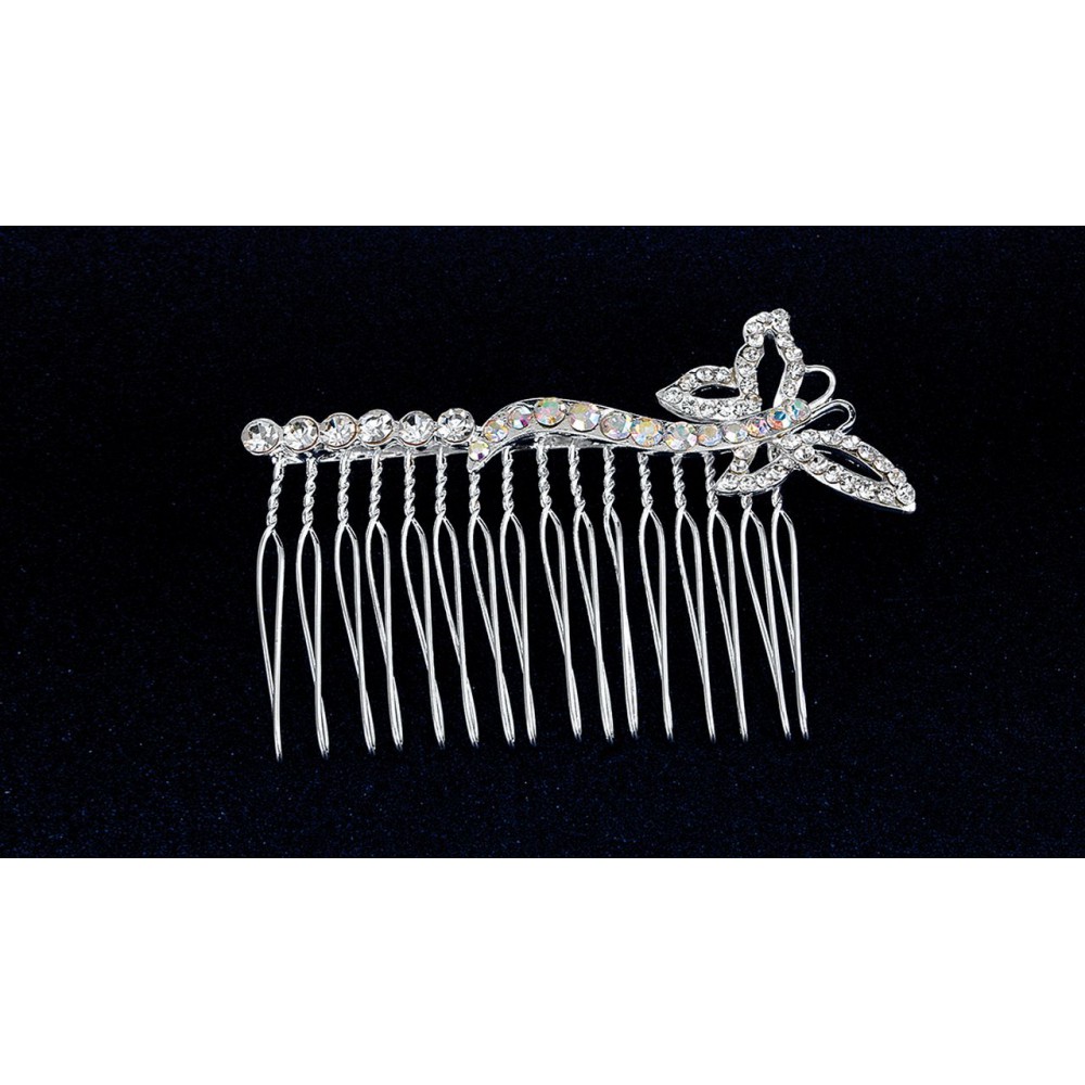 ΚΟΥΑΦ  ΧΤΕΝΑΚΙ ΜΕ ΠΕΤΑΛΟΥΔΑ ΚΑΙ STRASS   8x4cm 